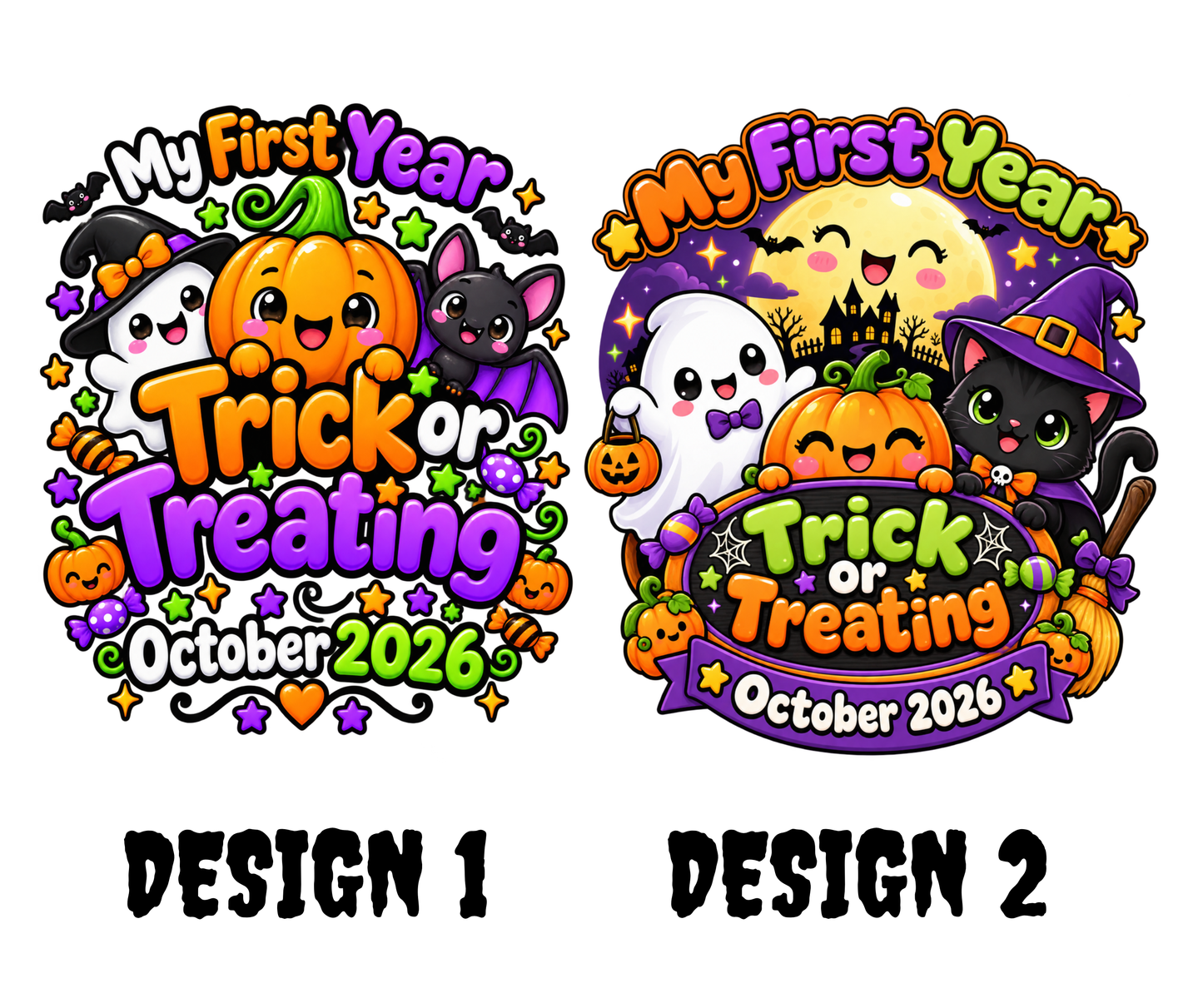 Personalised ‘My first time trick-or-treating’ Halloween bags