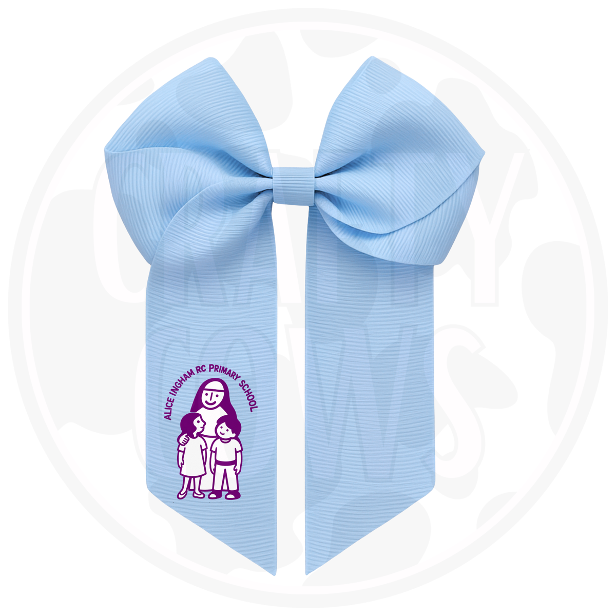 School Hair Bow Clips
