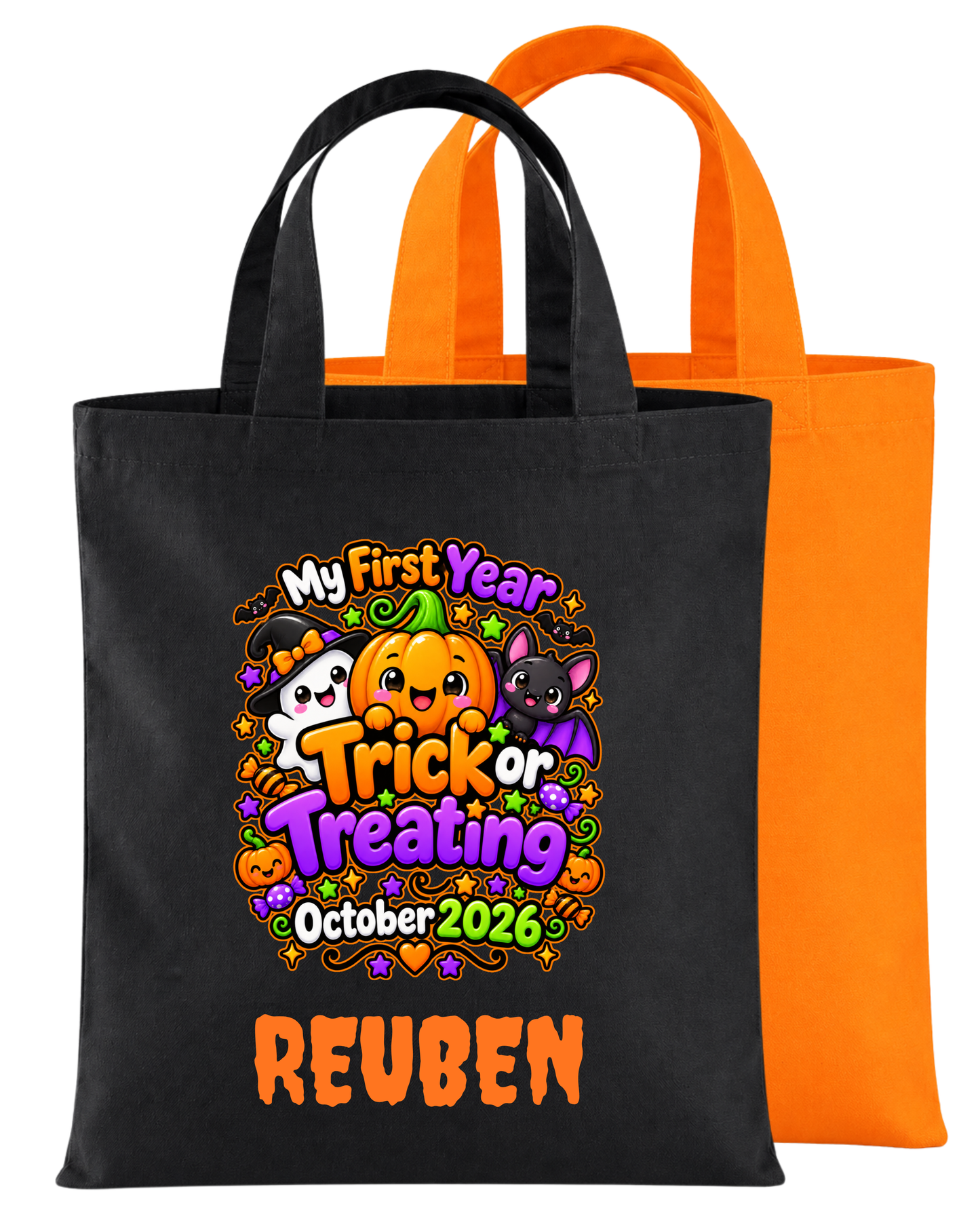 Personalised ‘My first time trick-or-treating’ Halloween bags