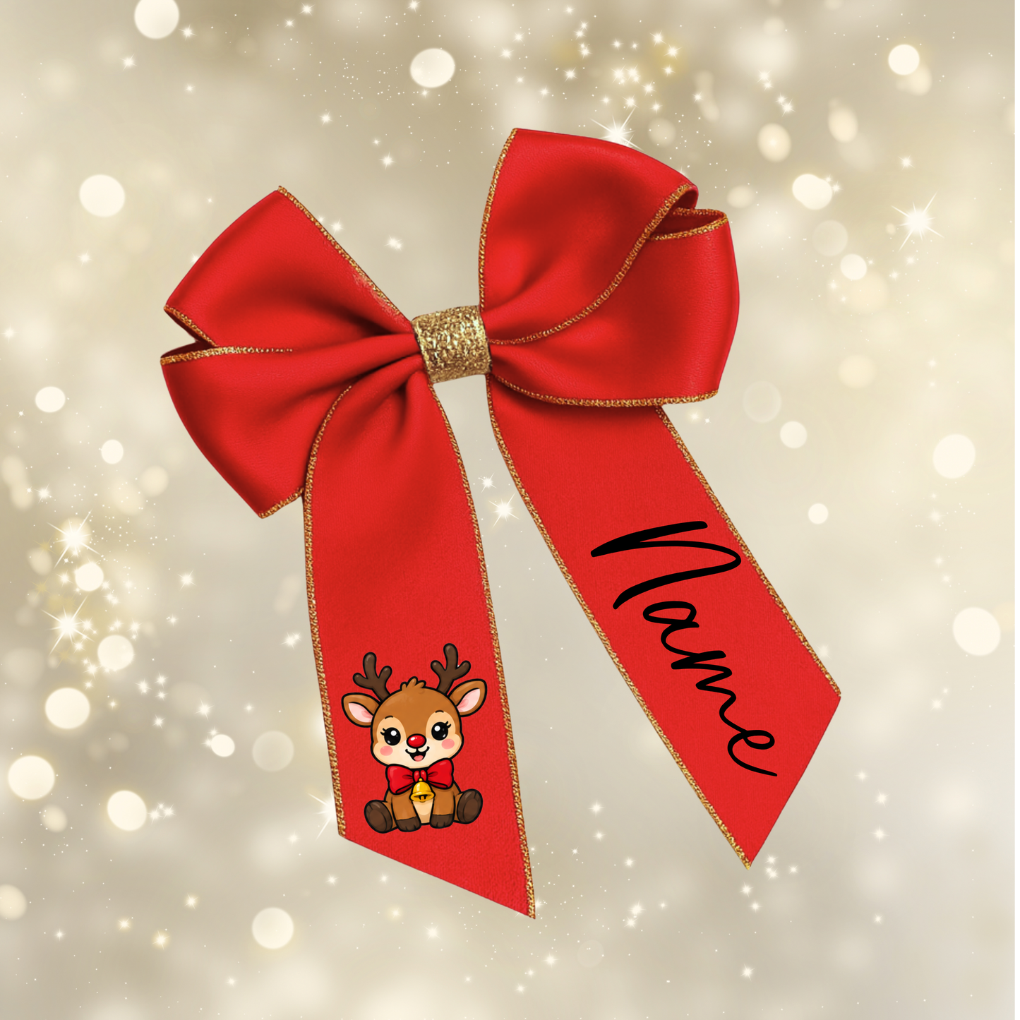 Christmas Hair Bow Clips