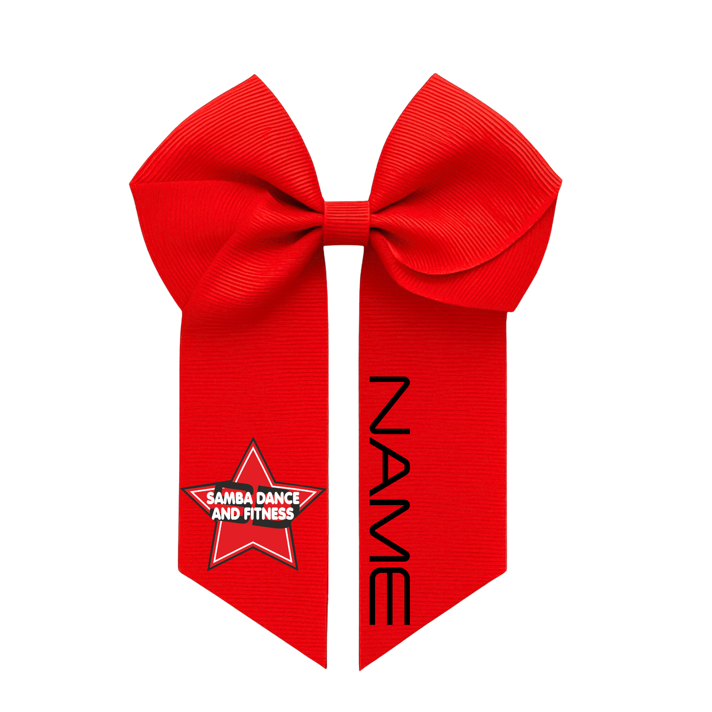 Personalised Samba Dance & Fitness hair bow clips