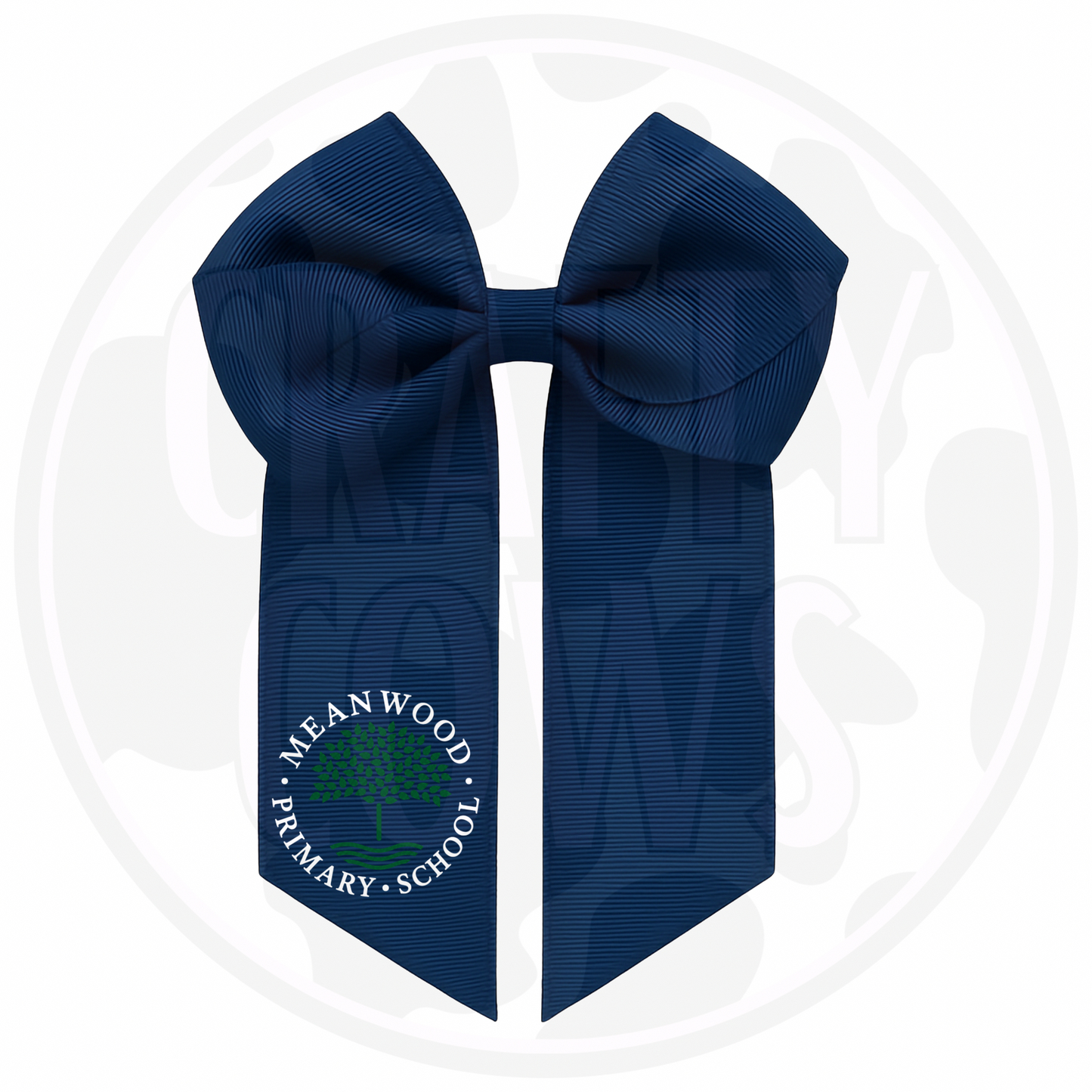 School Hair Bow Clips