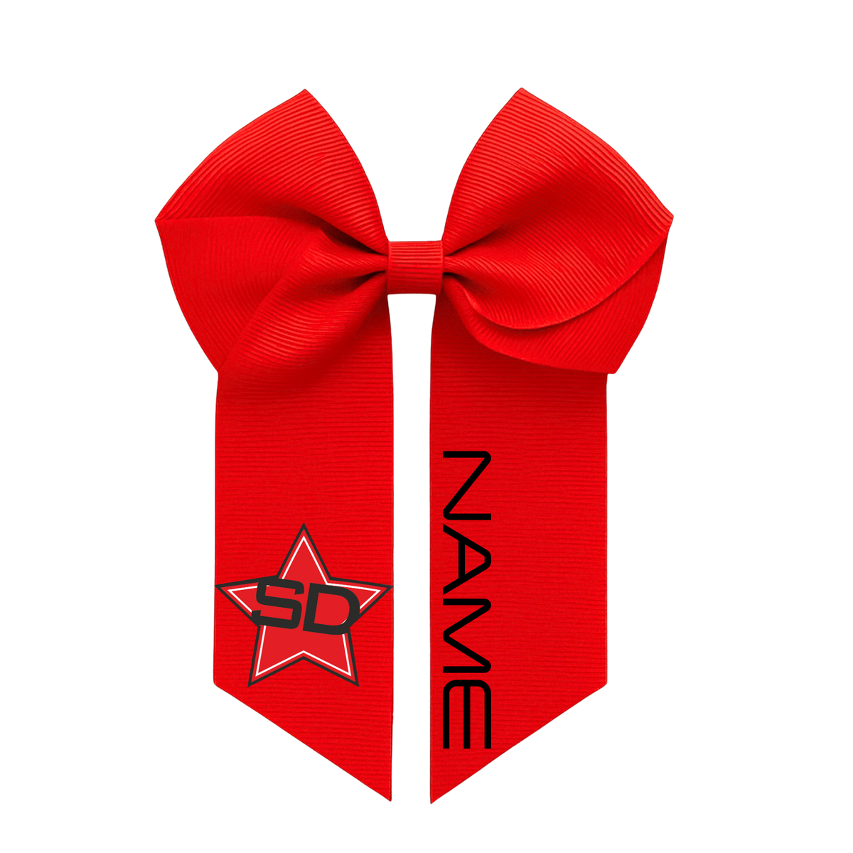 Personalised Samba Dance & Fitness hair bow clips
