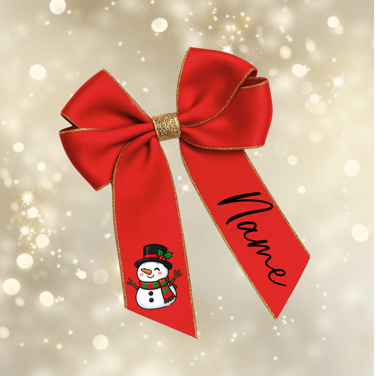 Christmas Hair Bow Clips