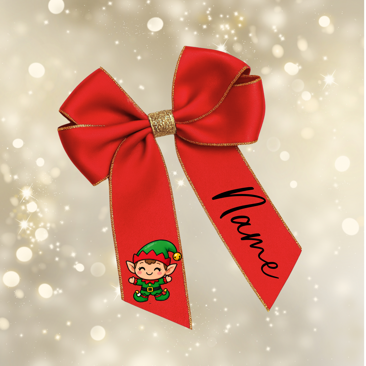 Christmas Hair Bow Clips