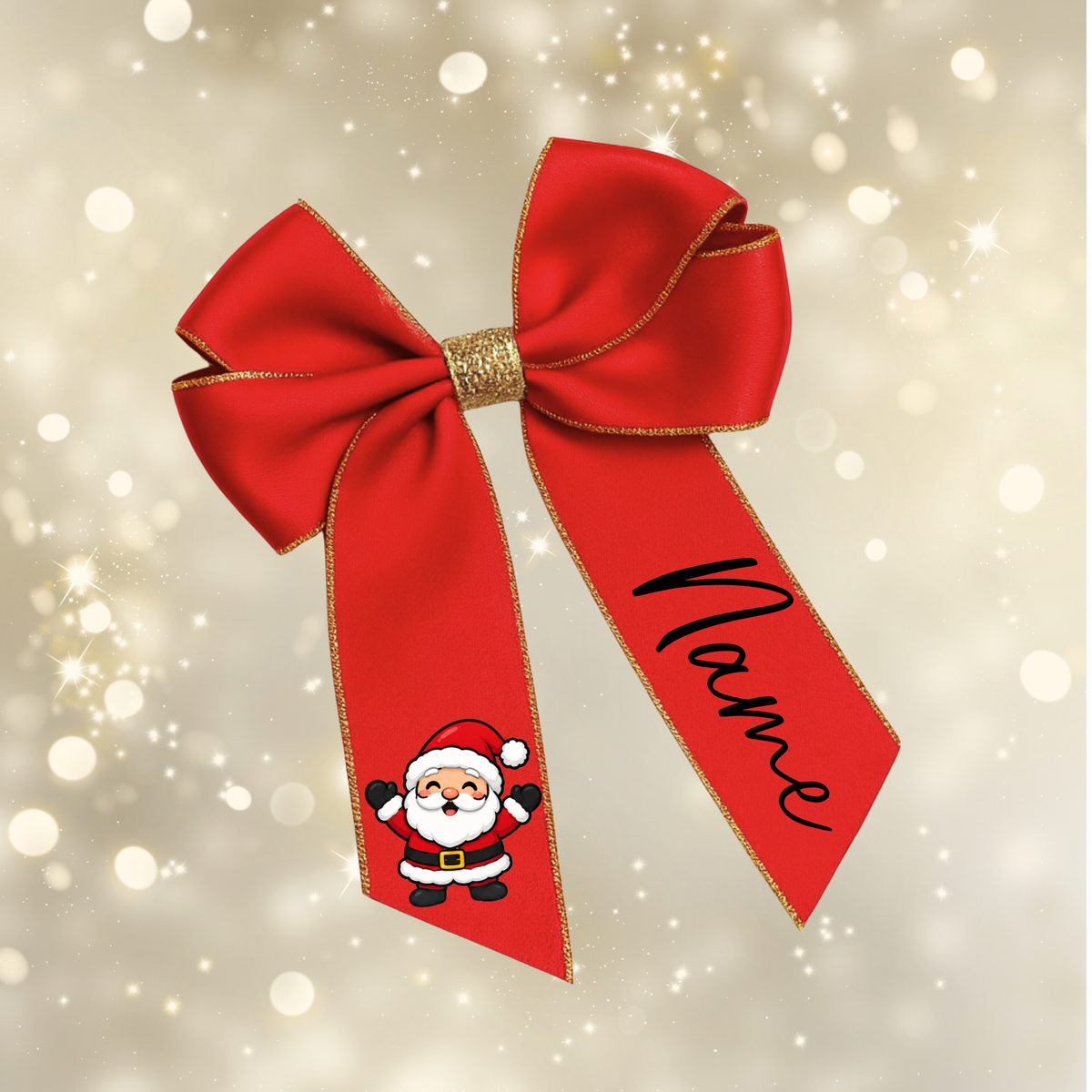 Christmas Hair Bow Clips