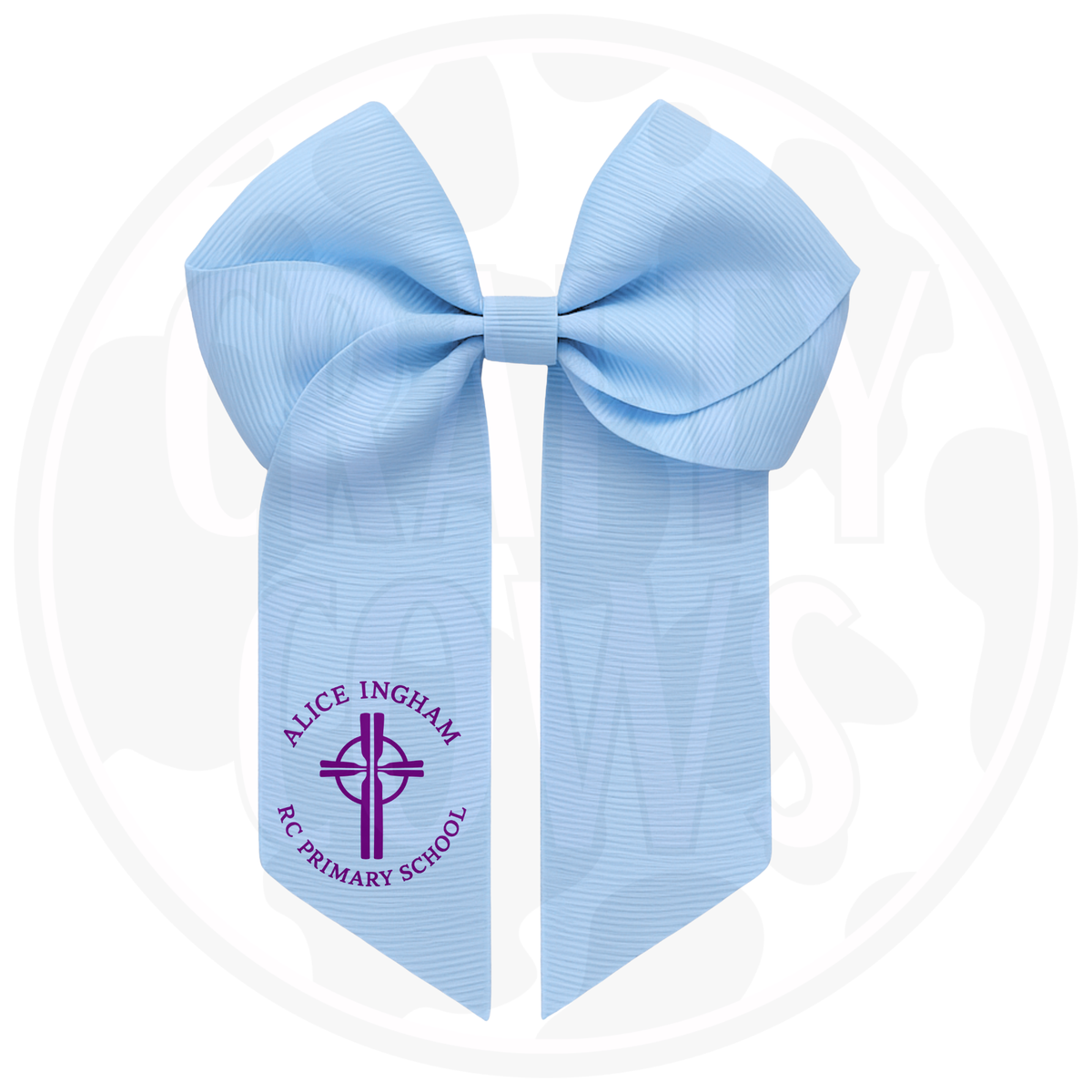 School Hair Bow Clips