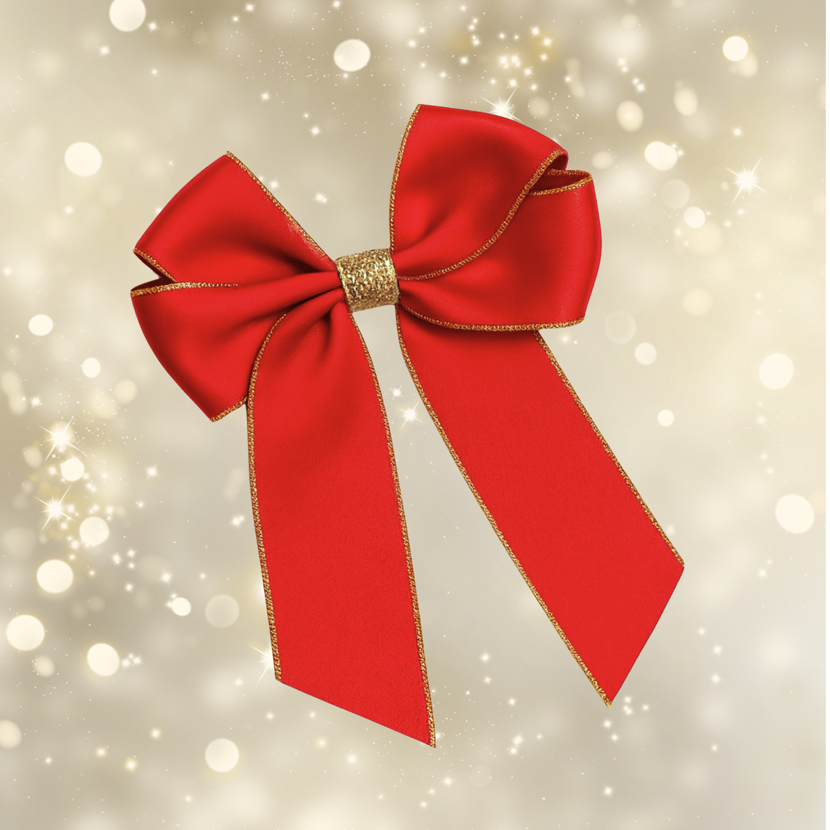Christmas Hair Bow Clips