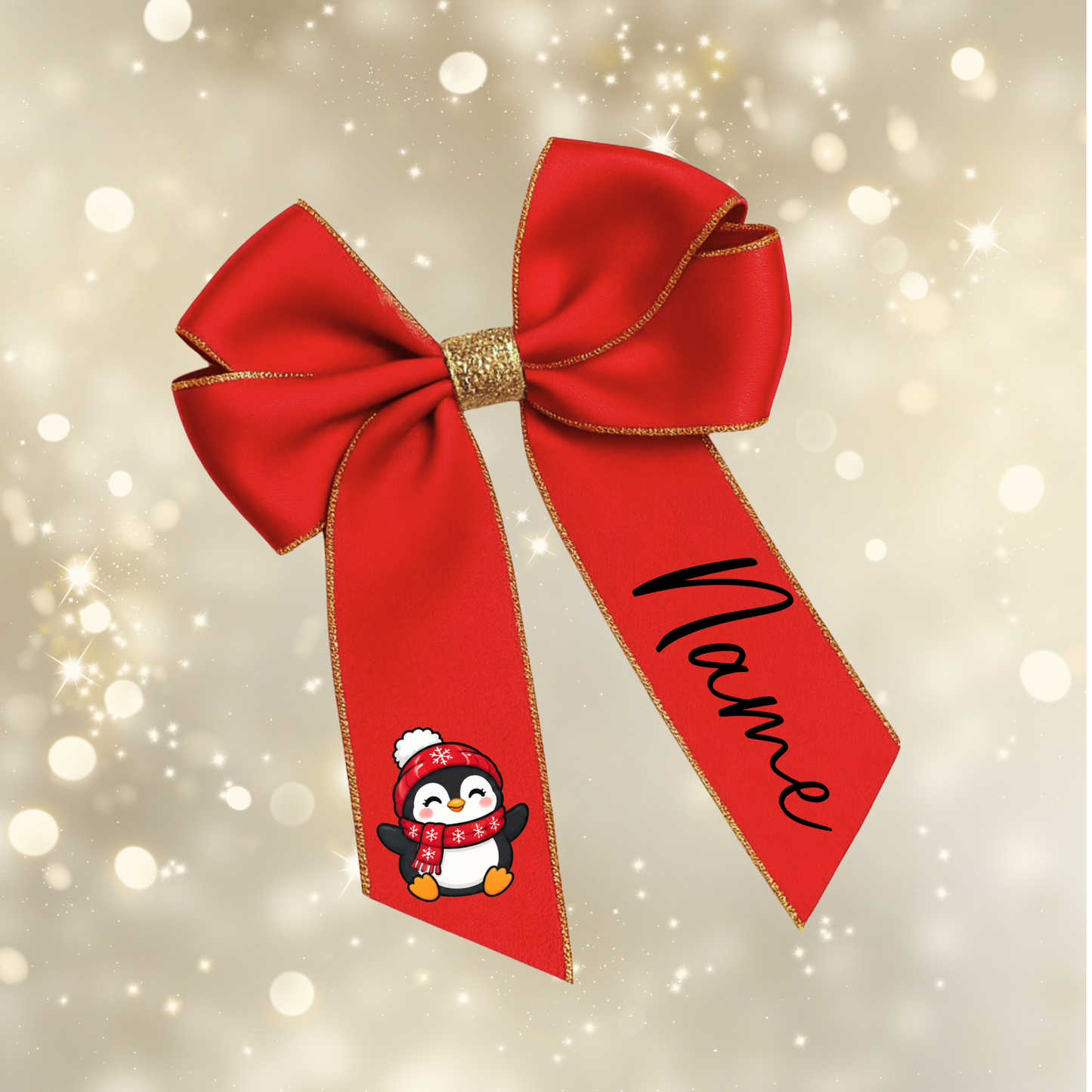Christmas Hair Bow Clips