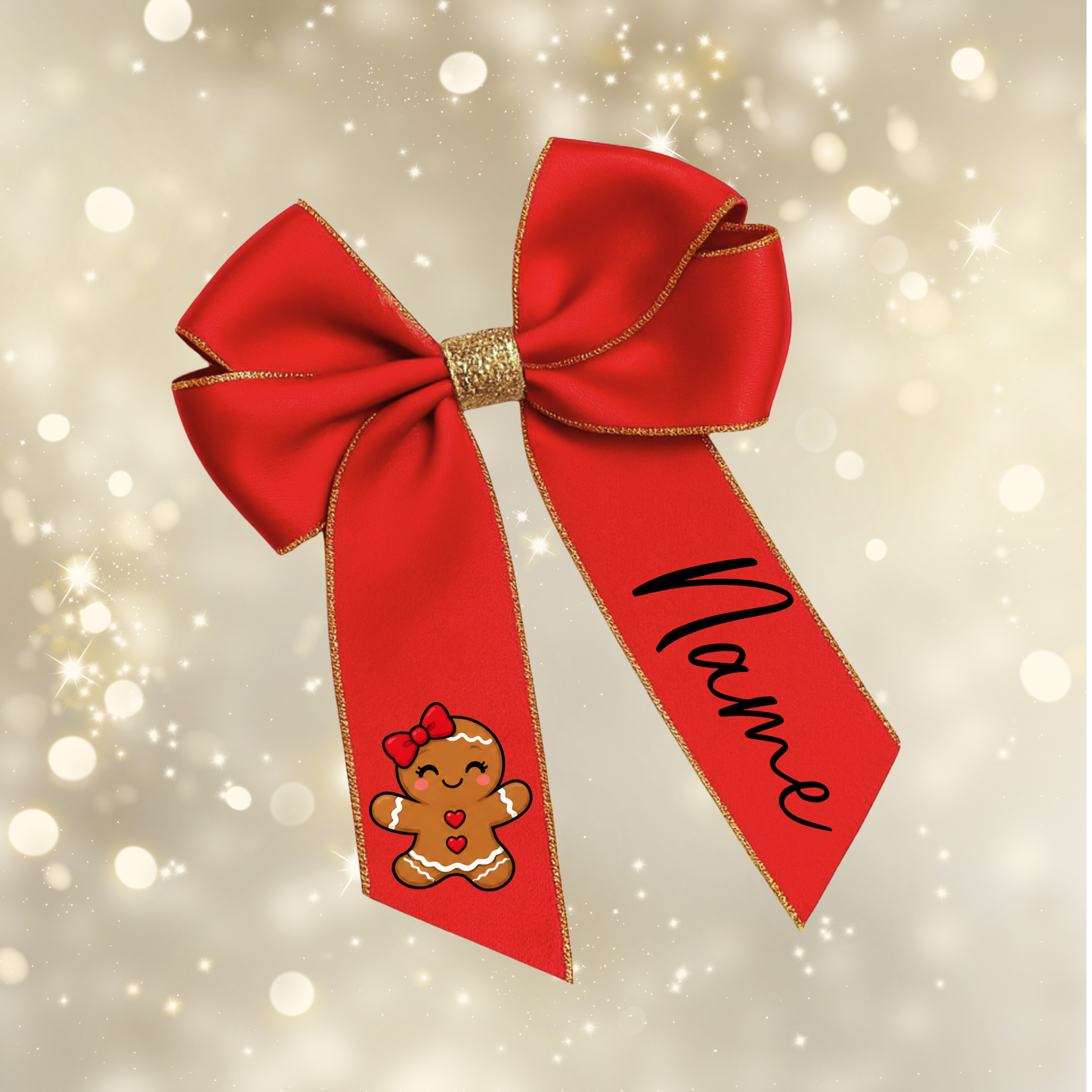 Christmas Hair Bow Clips