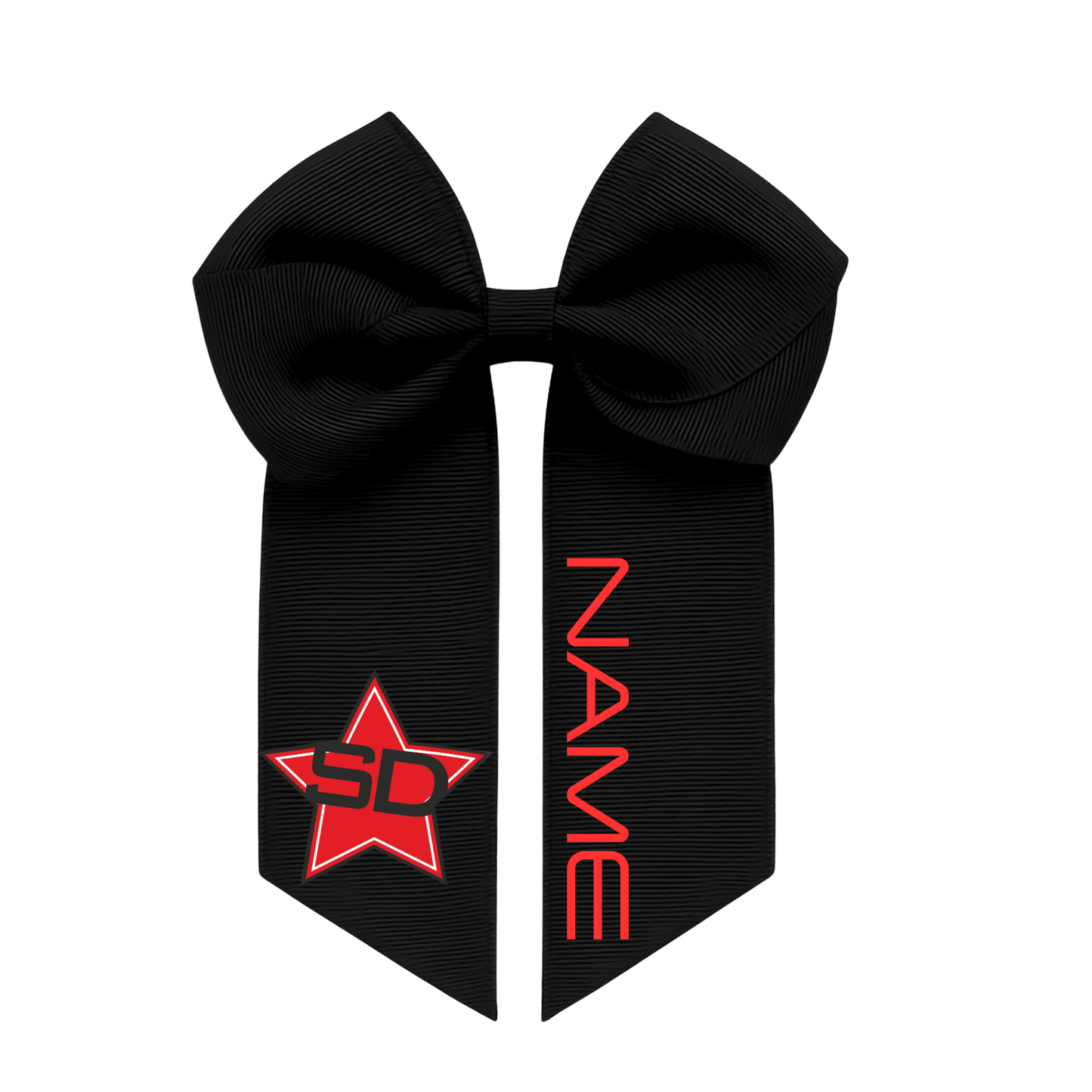 Personalised Samba Dance & Fitness hair bow clips